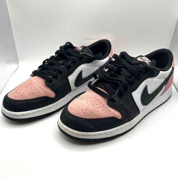 Nike Air Jordan 1 Retro Low OG Bleached Coral White Black 7 Youth/Mens - Picture 2 of 7